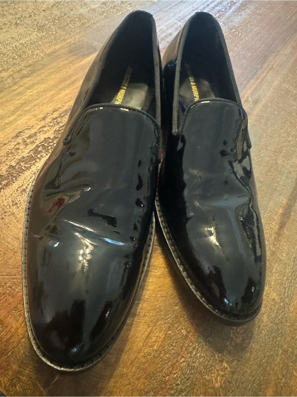 Johnston & Murphy Gavney Black Patent Leather Slip-On Loafers Men's Size 8M - Picture 10 of 10